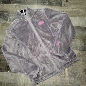 Women's Northface Jacket Gray Breast Cancer Awareness